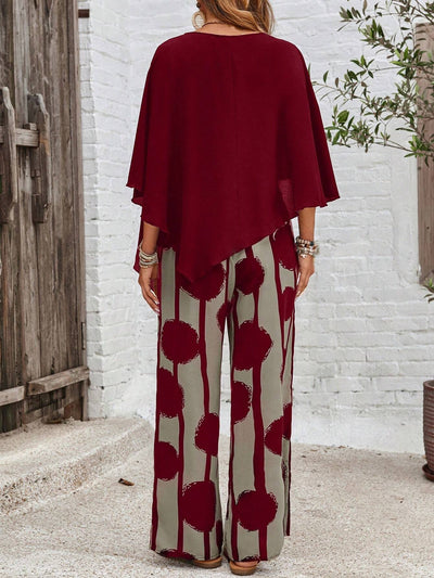 Conjunto Coordinado de Camisa y Pantalón Estampado - Image 9