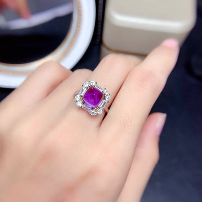 Traje Amethyst Mujer Cristal Purificador Destello Plata Lujo Minimalista - Image 2