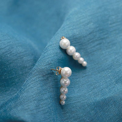 Aretes de Perla de Agua Dulce Estilo OL Lujo Minimalista - Image 10