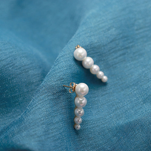 Aretes de Perla de Agua Dulce Estilo OL Lujo Minimalista - Image 10