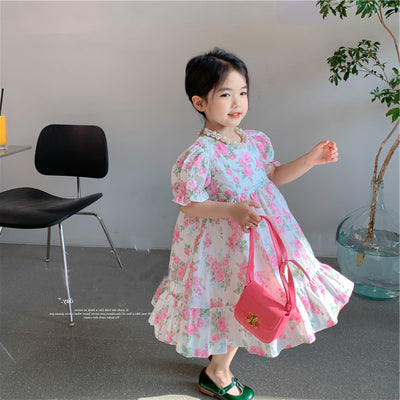Vestido Infantil de Encaje Floral Estilo Dulce - Image 22