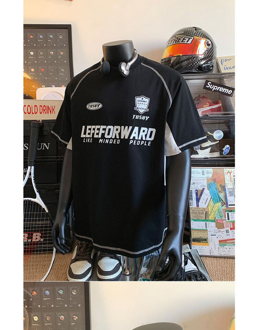 Camiseta Deportiva Suelta Cuello Redondo Manga Corta para Hombre - Image 16
