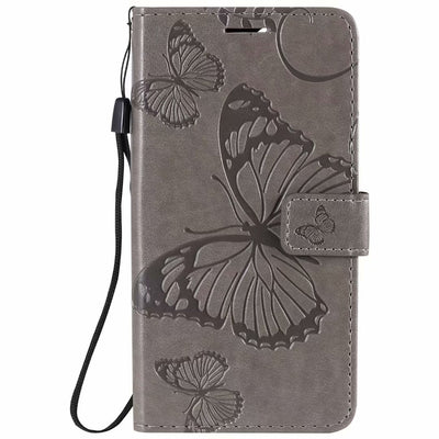 Funda de Cuero para Teléfono con Mariposa Prensada - Image 66