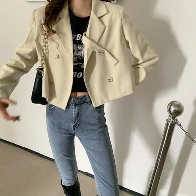 Blazer Casual Versátil para Niñas con Cuello de Solapa - Image 10
