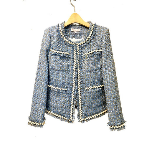 Abrigo de Tweed Slim Temperamento para Mujer - Image 2