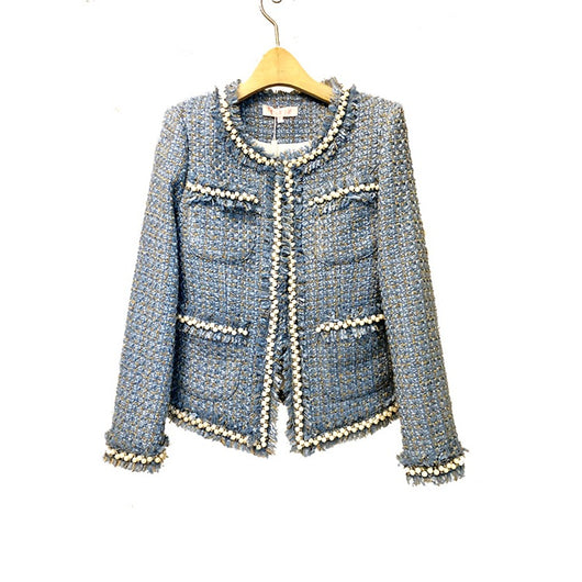 Abrigo de Tweed Slim Temperamento para Mujer - Image 2