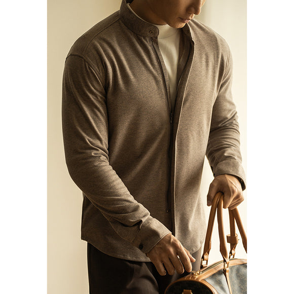 Camisa Slim Casual para Otoño e Invierno