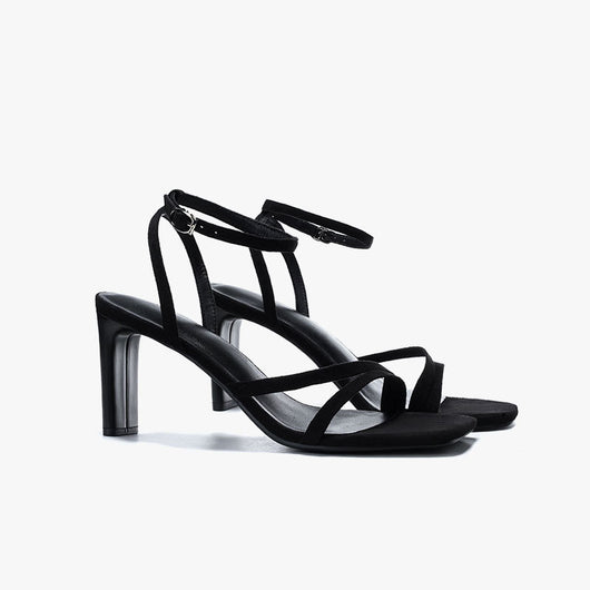 Tacones Negros Gruesos de Altura Media - Image 7