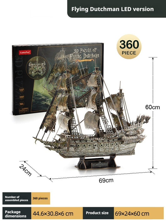 Maqueta de Barco de Papel Tiedani - Modelo 3D para Armar a Mano - Image 10