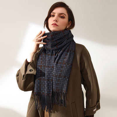 Bufanda de Cachemira Escocesa para Invierno - Cálida y Elegante - Image 9
