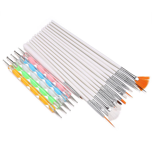 Set de 20 Brochas de Maquillaje Profesional con Acabado Diamante - Image 7