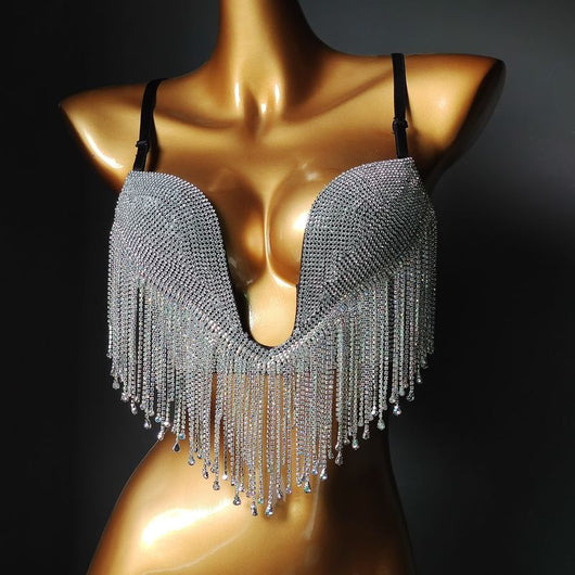 Bikini Triángulo Diamond Tassel con Copa Micro Reforzada - Image 3