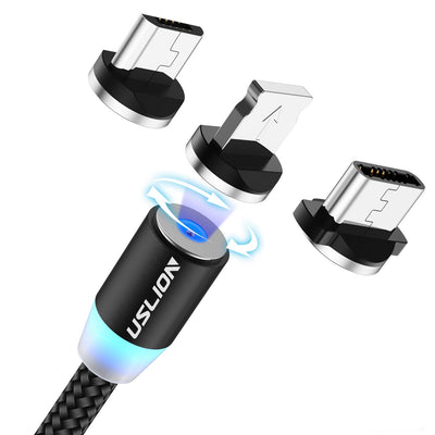 Cable Magnético 360° Triple Conector USB, Type-C y Micro USB - Image 20