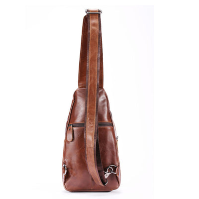 Bolsa Crossbody de Cuero para Hombre - Estilo Casual - Image 9