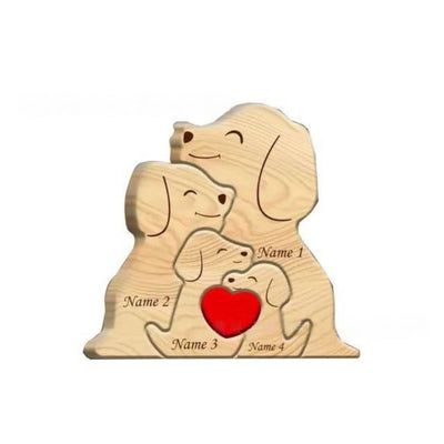 Adornos Navideños de Madera Personalizados con Forma de Perro - Image 4