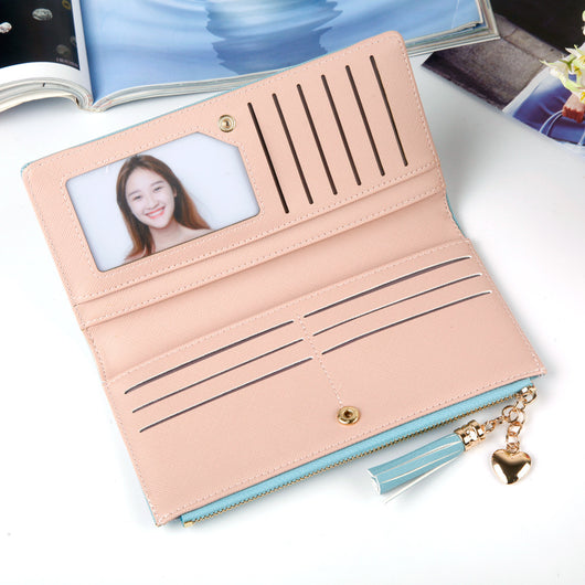 Cartera Larga para Mujer con Borlas - Estilo Estudiante - Image 10