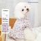 Suéter Floral para Perro Pequeño Bichon Teddy con Falda Interior
