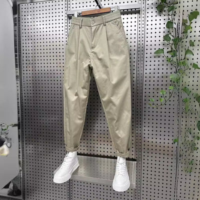 Pantalones Casuales Holgados Estilo Coreano de Color Sólido para Hombre - Image 5