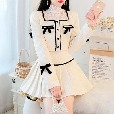 Blusa de Encaje Fruncida Cintura Alta con Vuelo Romántico - Image 10