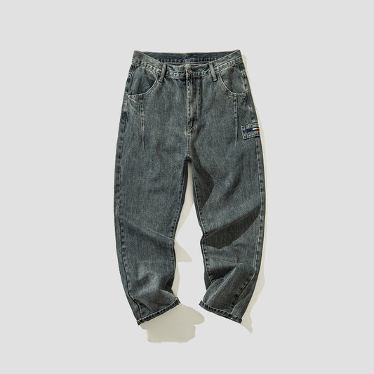 Pantalones Rectos Holgados Casual Tendencia Japonesa Versátil para Hombre