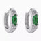 Eye Of Horus Earrings 925 Plateado-plated Earrings Emerald A Pair