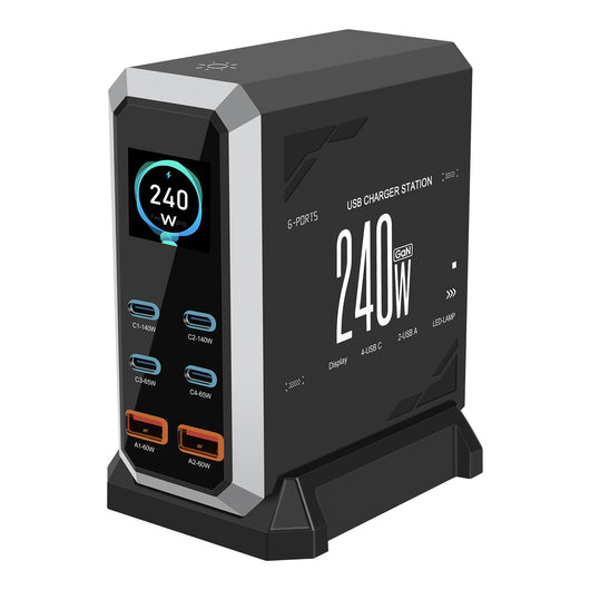 Cargador USB Múltiple 240W con Pantalla Inteligente - Image 3