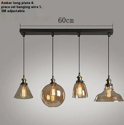 Lámpara Colgante Nórdica de Cristal Transparente para Restaurante - Image 15