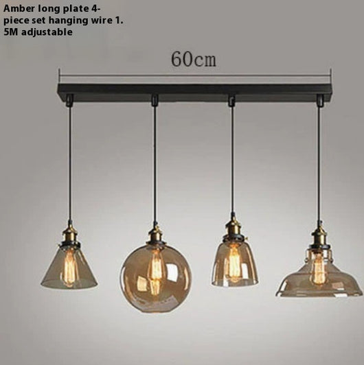 Lámpara Colgante Nórdica de Cristal Transparente para Restaurante - Image 15