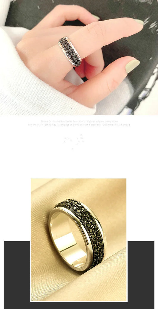 Anillo Giratorio de Plata Esterlina para Mujer - Diseño Minimalista - Image 9