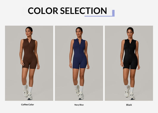 Jumpsuit Elegante Sin Mangas con Cuello Alto y Cierre - Image 9