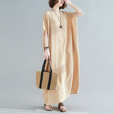 Vestido Bohemio Talla Grande para Mujer - Algodón Puro Cuello V - Image 24