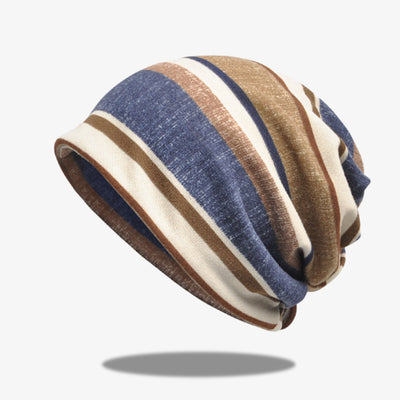Gorro Tejido a Rayas Versátil para Hombre y Mujer - Image 3