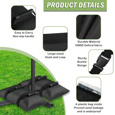 Base Parasol Cantilever con Contrapeso Rellenable para Terraza - Image 3