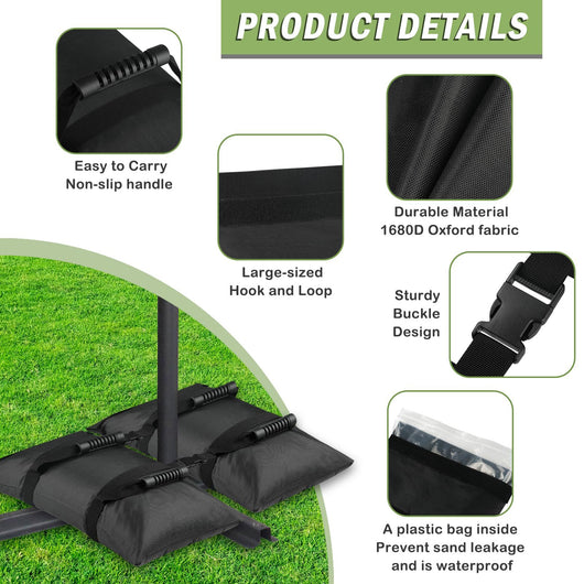 Base Parasol Cantilever con Contrapeso Rellenable para Terraza - Image 3