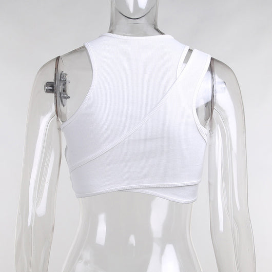 Conjunto de Dos Piezas Asimétrico con Top Fruncido para Verano - Image 14
