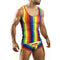 Chaleco Deportivo Outdoor con Rayas Arcoíris para Hombre