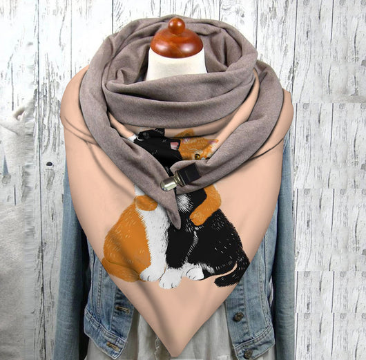 Bufanda Unisex con Estampado de Gato - Diseño Minimalista - Image 14
