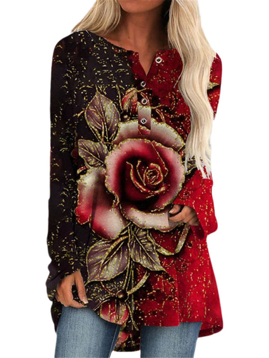 Chaqueta Suelta Estampada con Botones a Presión - Colección Otoño Invierno - Image 9