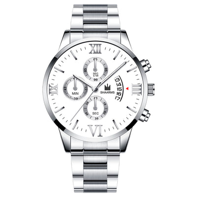 Reloj de Acero Inoxidable para Hombre con Calendario y Movimiento de Cuarzo - Image 6