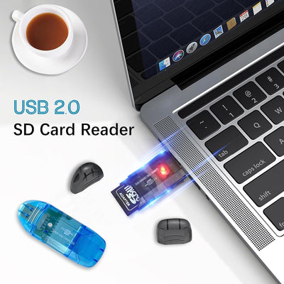 Lector de Tarjetas USB Transparente con LED Creativo - Image 29