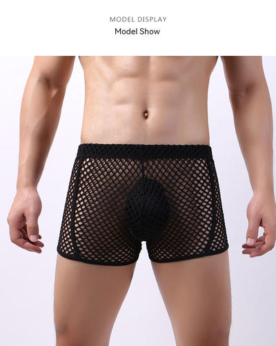 Bóxers de Malla Transpirable para Hombre - Diseño Fishnet Moderno - Image 21