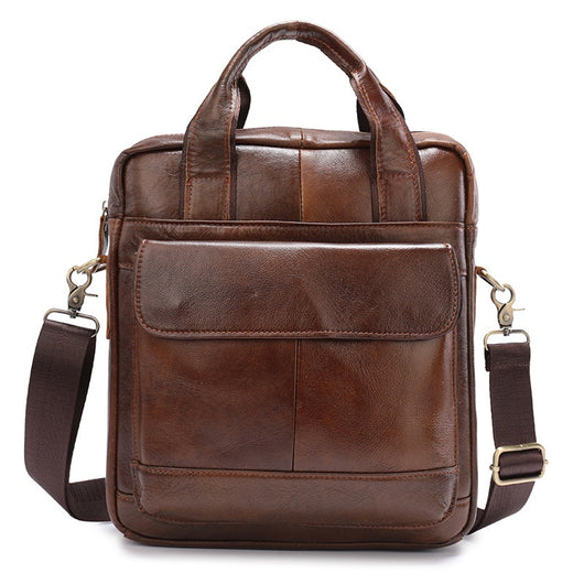 Maletín Vertical Retro para Hombre - Bolsa de Negocios Clásica - Image 10