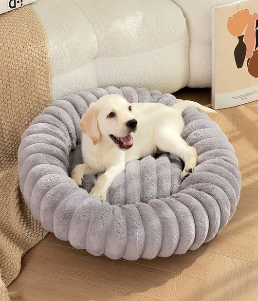 Cama Térmica Redonda de Felpa para Gatos y Perros - Nido Acogedor Invierno - Image 21