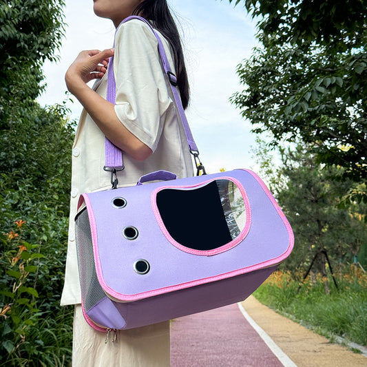 Bolsa Bandolera Transportadora para Mascotas - Gran Capacidad Transpirable