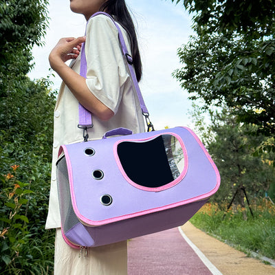 Bolsa Bandolera Transportadora para Mascotas - Gran Capacidad Transpirable