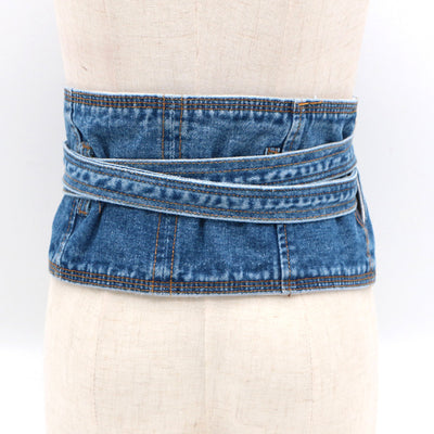 Chamarra Túnica Denim para Mujer con Detalles Decorativos - Image 7