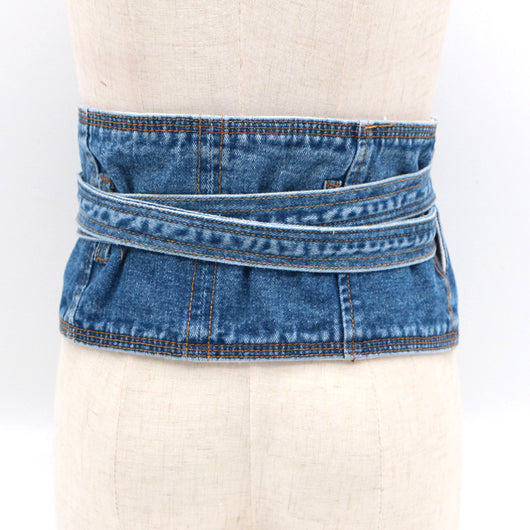 Chamarra Túnica Denim para Mujer con Detalles Decorativos - Image 7