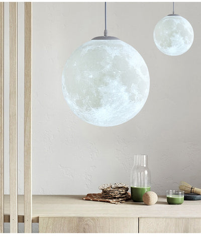Lámpara Colgante Luna 3D Diseño Minimalista Moderno - Image 8