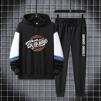 Conjunto Sudadera con Capucha de Algodón con Paneles - Image 4