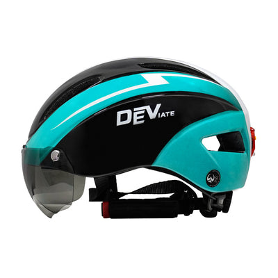 Casco de Ciclismo con Gafas Integradas y Luz Trasera - Image 8